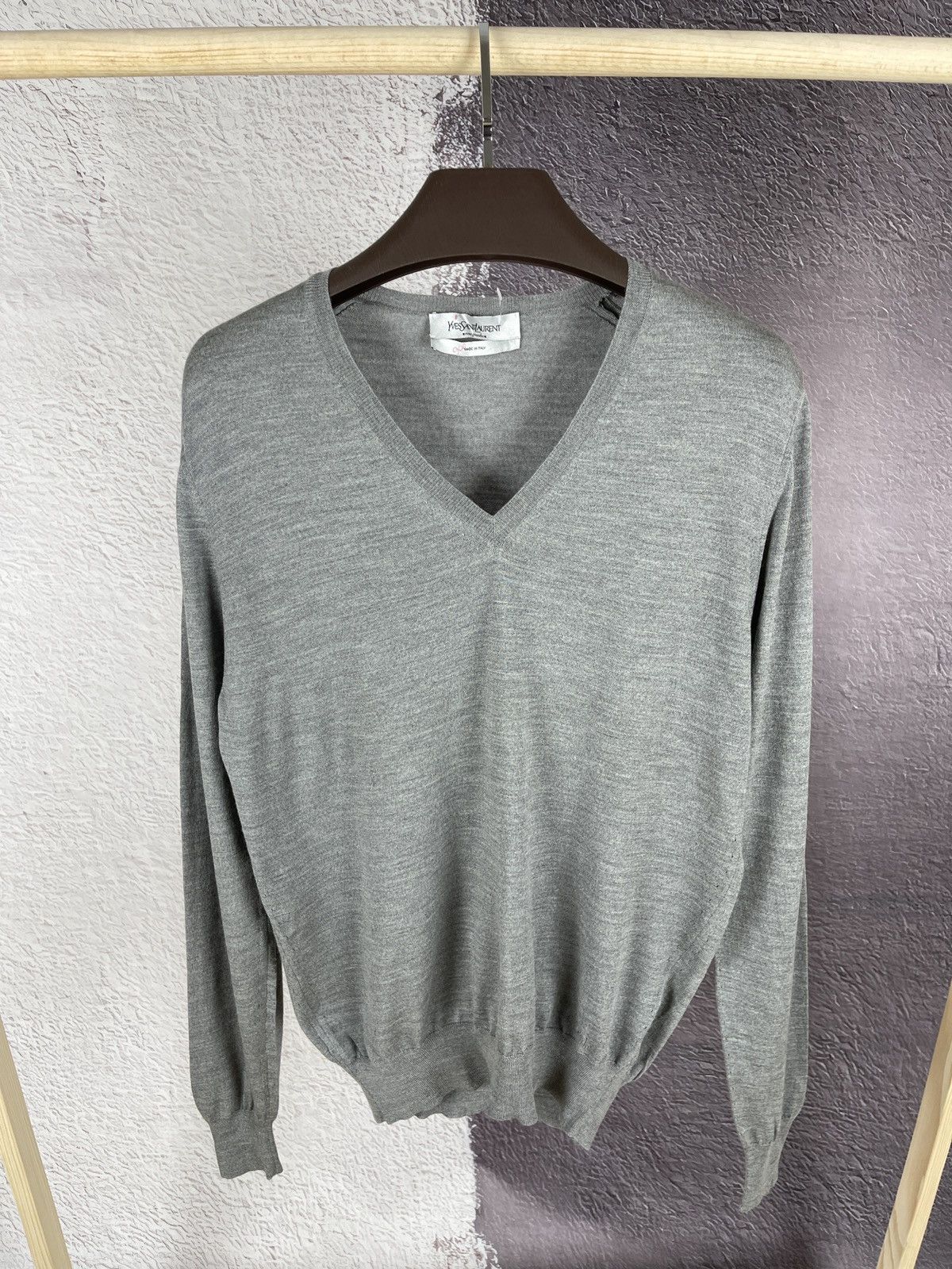 Yves Saint Laurent Yves Saint Laurent Rive Gauche Tom Ford era v-neck sweater Size US L / EU 52-54 / 3 - 2 Thumbnail