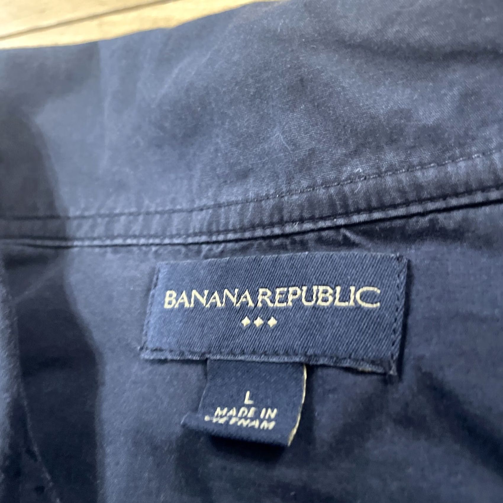 Banana Republic Banana Republic Polo Shirt Men L Navy Blue Light Button Business Casual Golf 42" Buttoned Polo Shirt Navy Blue Logo Classic Modern Preppy 42" Mens Size US L / EU 52-54 / 3 - 6 Thumbnail