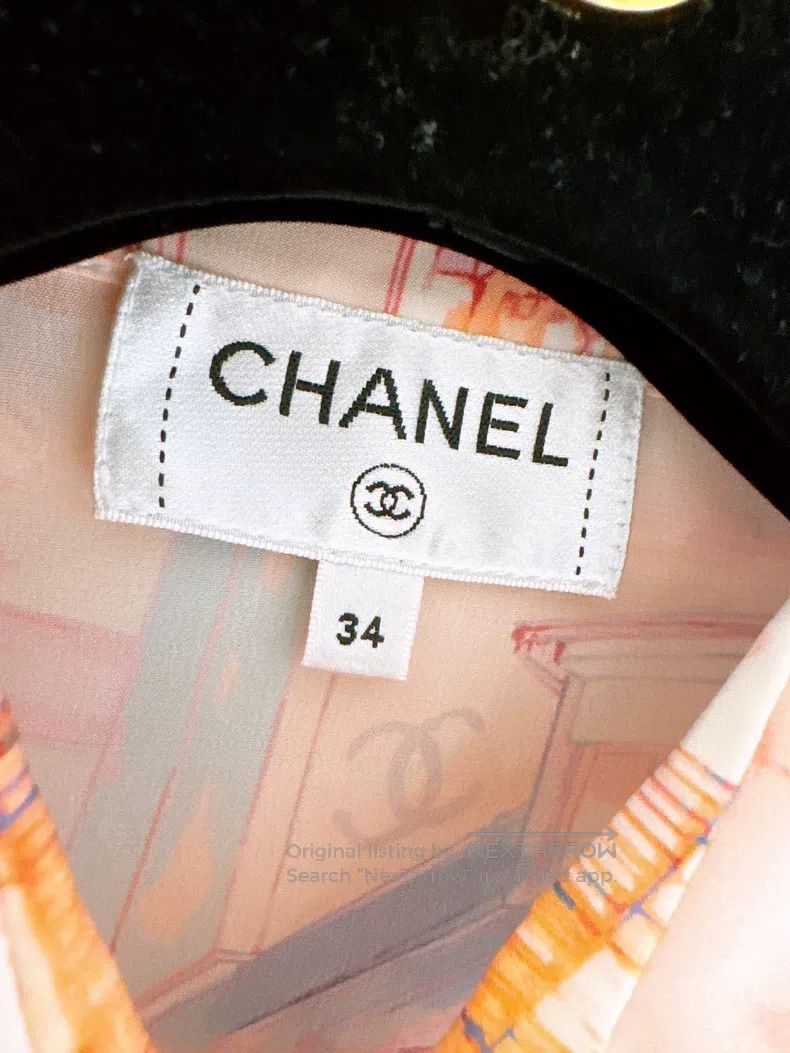 Chanel Chanel 20S spring and summer painted roof silk shirt Size XXS / US 00 / IT 34 - 7 Thumbnail