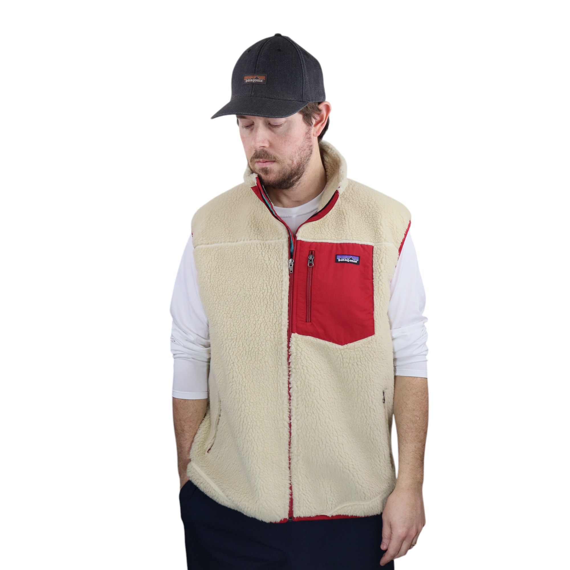 Carhartt × Patagonia × Supreme New Vintage Patagonia Deep Pile Retro X Fleece Vest Oatmeal Size US XL / EU 56 / 4 - 2 Thumbnail