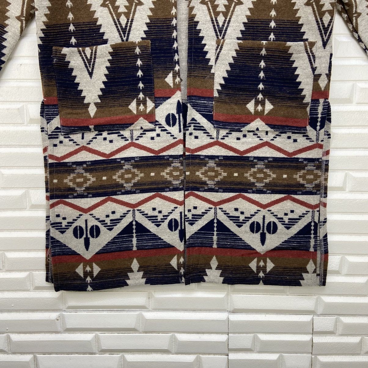 Japanese Brand Japanese Brand Native Fleece Buttonless Long Cardigan Size M / US 6-8 / IT 42-44 - 5 Thumbnail