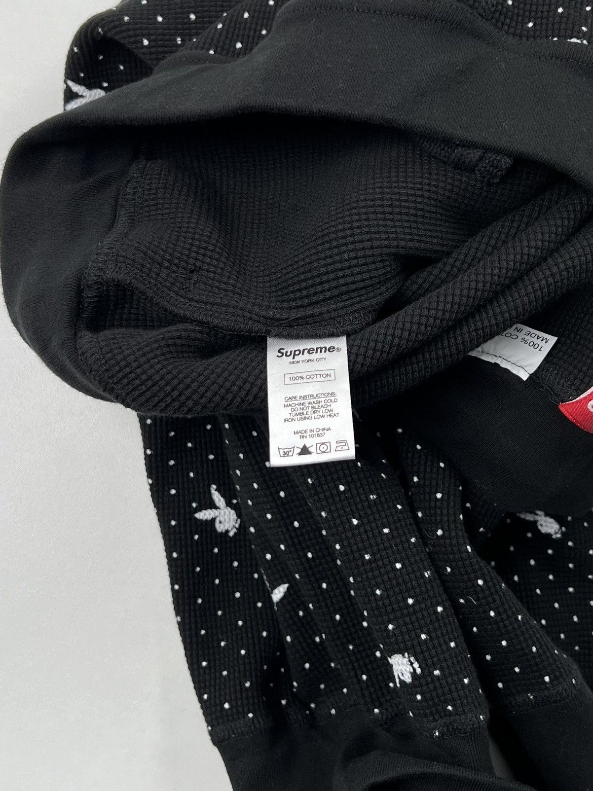 Playboy × Supreme Waffle thermal sweatpants L Size US 34 / EU 50 - 8 Thumbnail