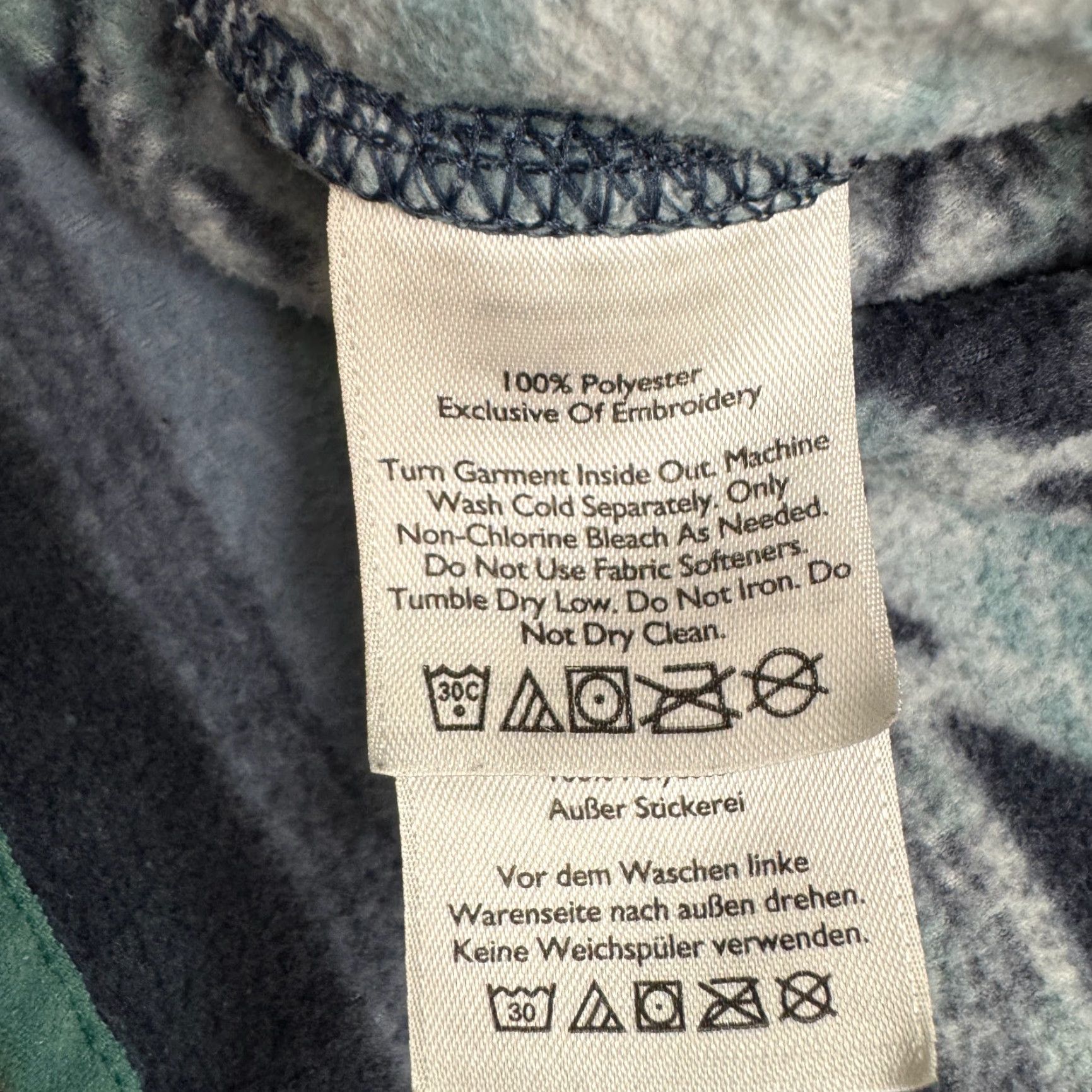 Eddie Bauer Eddie Bauer Jacket Mens Small Blue Aztec 1/4 Snap Fleece Outdoor Size US S / EU 44-46 / 1 - 6 Thumbnail