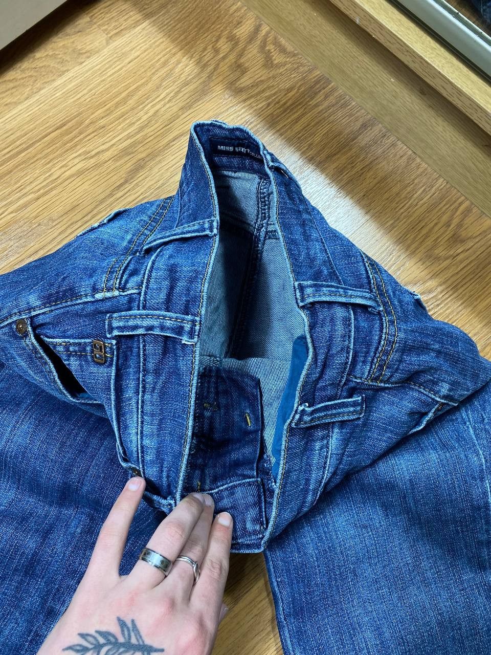 Japanese Brand Crazy Crash Dirty Baggy Faded Jean Japan Avant Garde Style Size US 28 / EU 44 - 4 Thumbnail