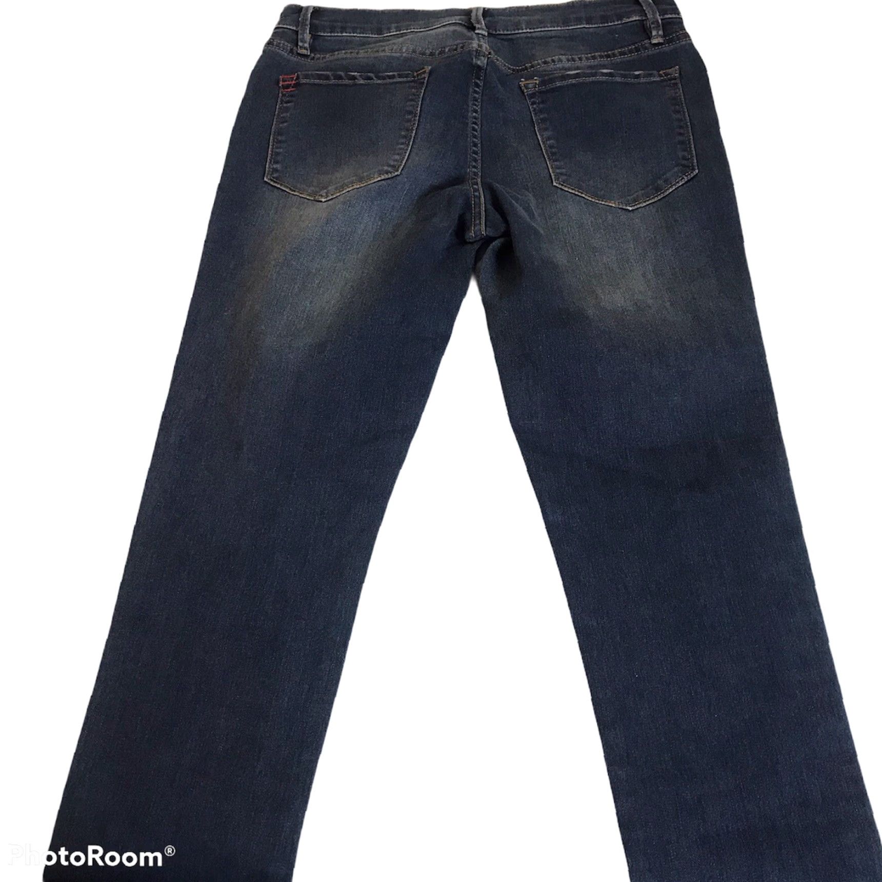 Bdg BDG Jeans Womens 28 Urban Outfitters Twig Mid Rise Dark Wash Denim Jeans 28 Inseam 5-Pocket Design Cotton Blend Blue Stretch Regular Womens Size 28" / US 6 / IT 42 - 6 Thumbnail