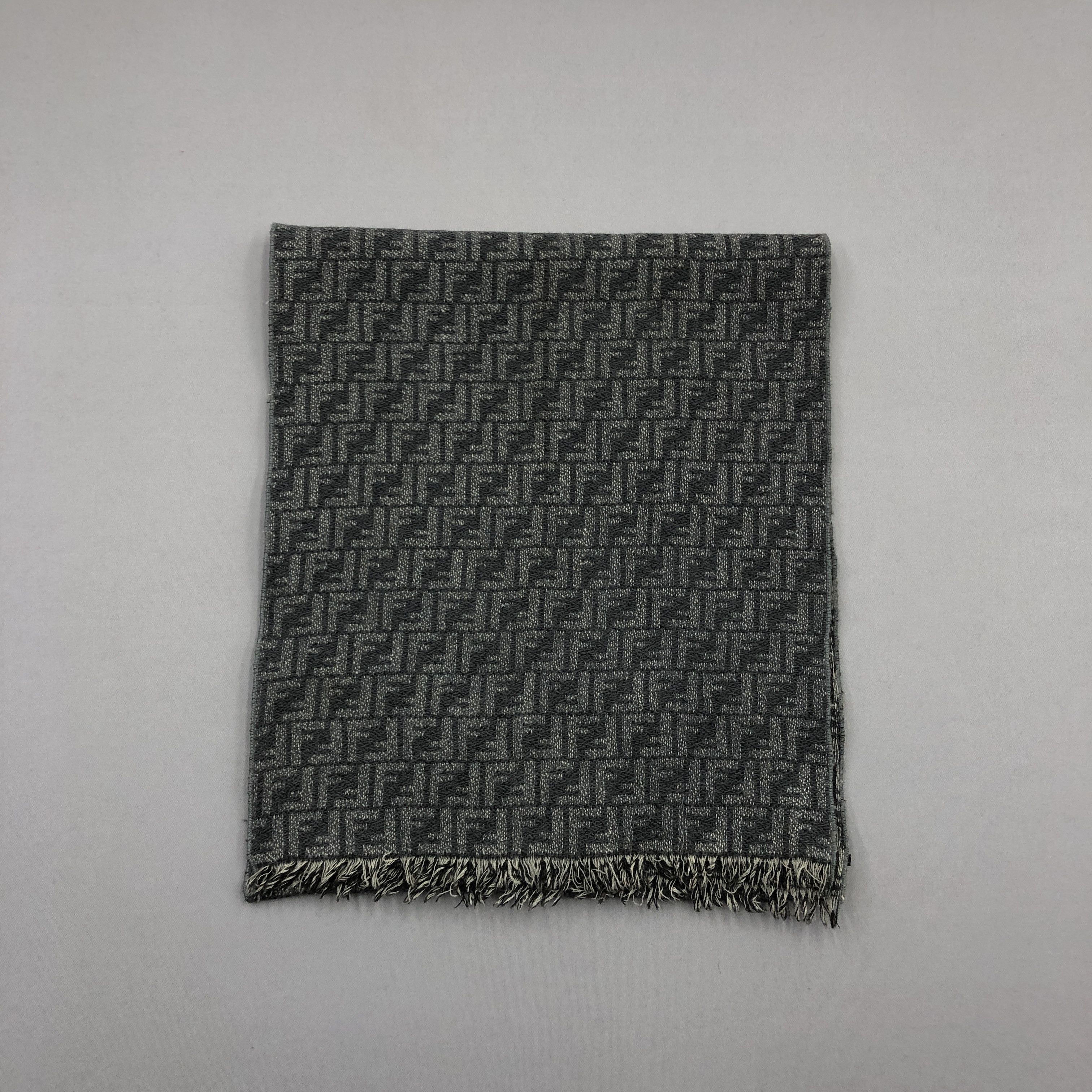 Fendi Vintage Y2K Fendi Scarf Muffler FF Roma Monogram Wool Scarve Size ONE SIZE - 2 Thumbnail