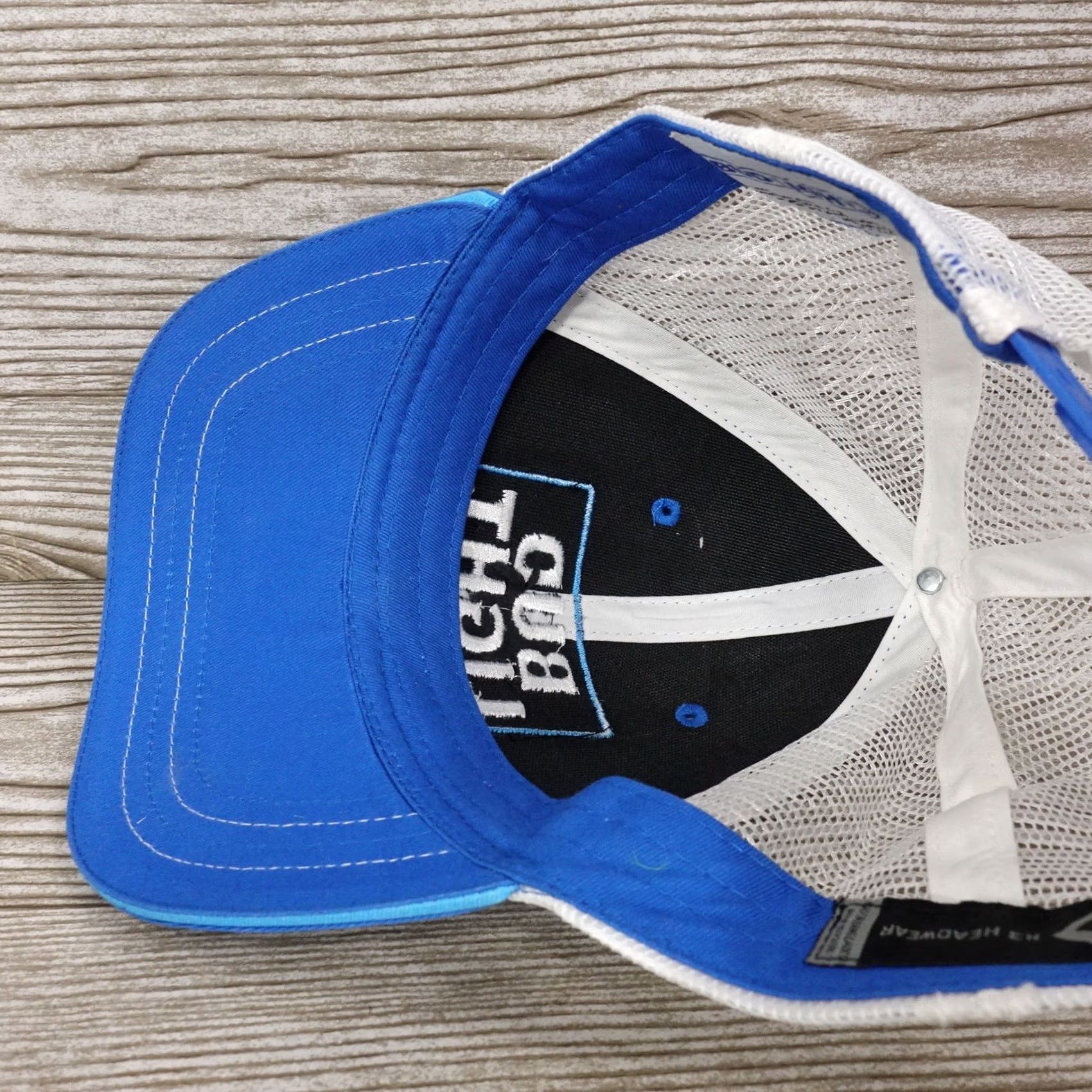 Logo 7 BUD LIGHT BEER PROMO LOGO BLUE VENTED SNAPBACK BASEBALL HAT CAP Shirt Unisex Adults One Size Blue Staff: H3 Headwear Size ONE SIZE - 7 Thumbnail