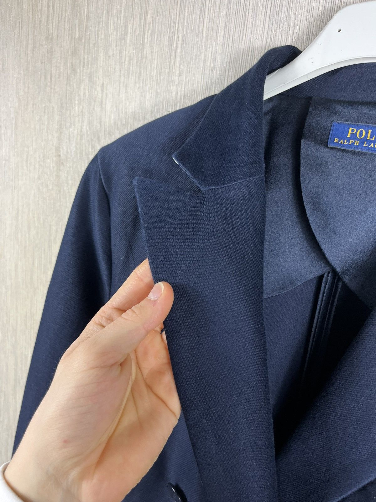 Polo Ralph Lauren × Ralph Lauren Polo Ralph Lauren cotton navy double-breasted blazer jacket Size L / US 10 / IT 46 - 9 Thumbnail