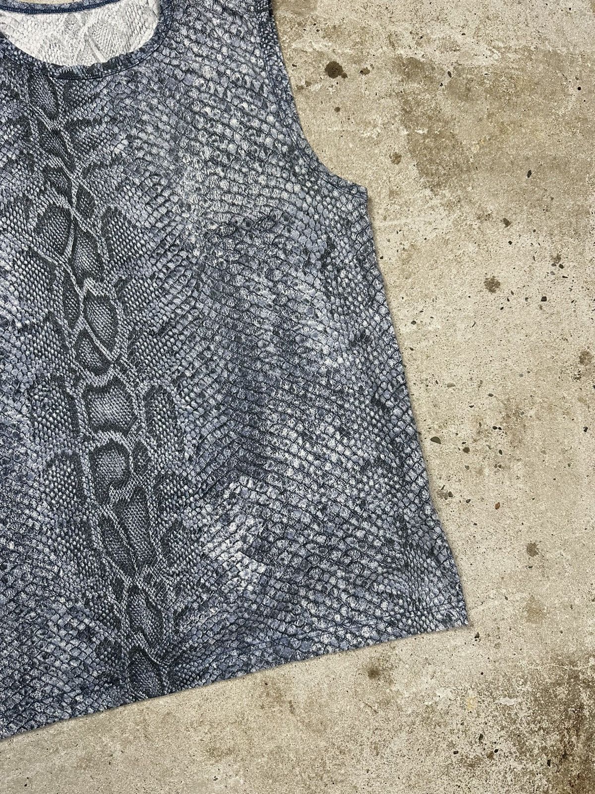 Roberto Cavalli Vintage 2000s Roberto Cavalli Snake Skin Print Tank Top Size XL / US 12-14 / IT 48-50 - 4 Thumbnail