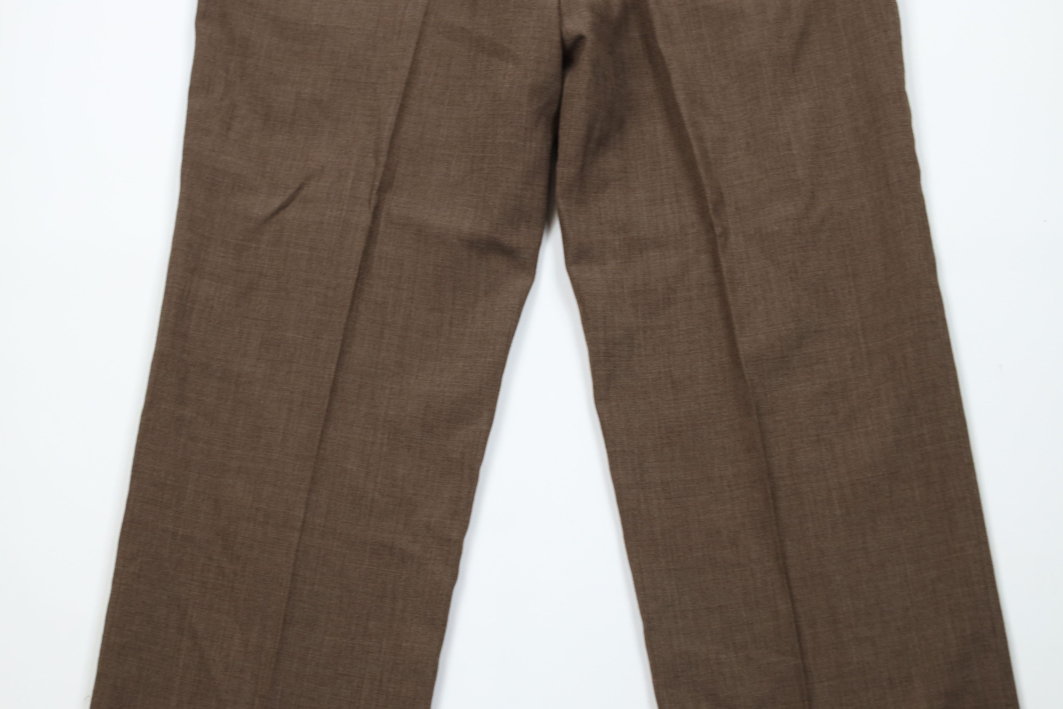 Vintage Vintage 70s Streetwear Wool Wide Leg Chino Pants Brown USA Size US 36 / EU 52 - 10 Thumbnail