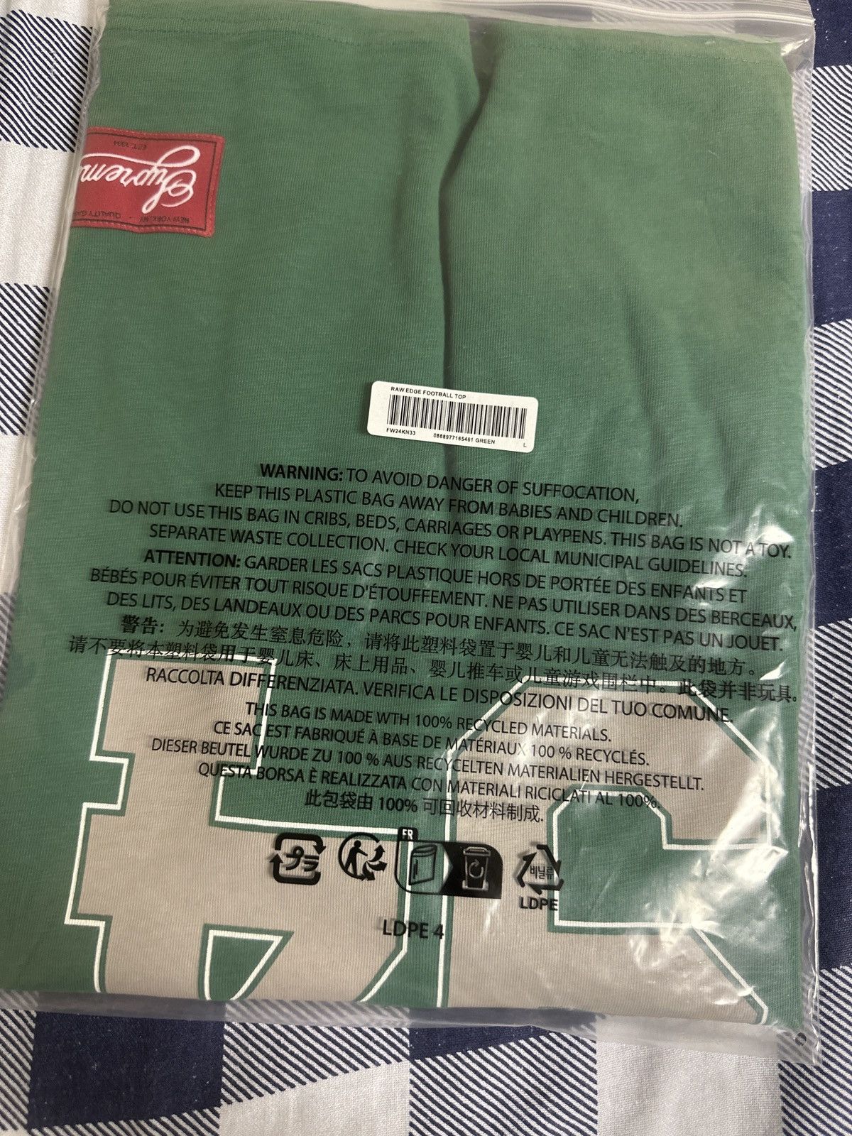 Supreme Supreme Raw Edge Football Top Size US L / EU 52-54 / 3 - 2 Thumbnail