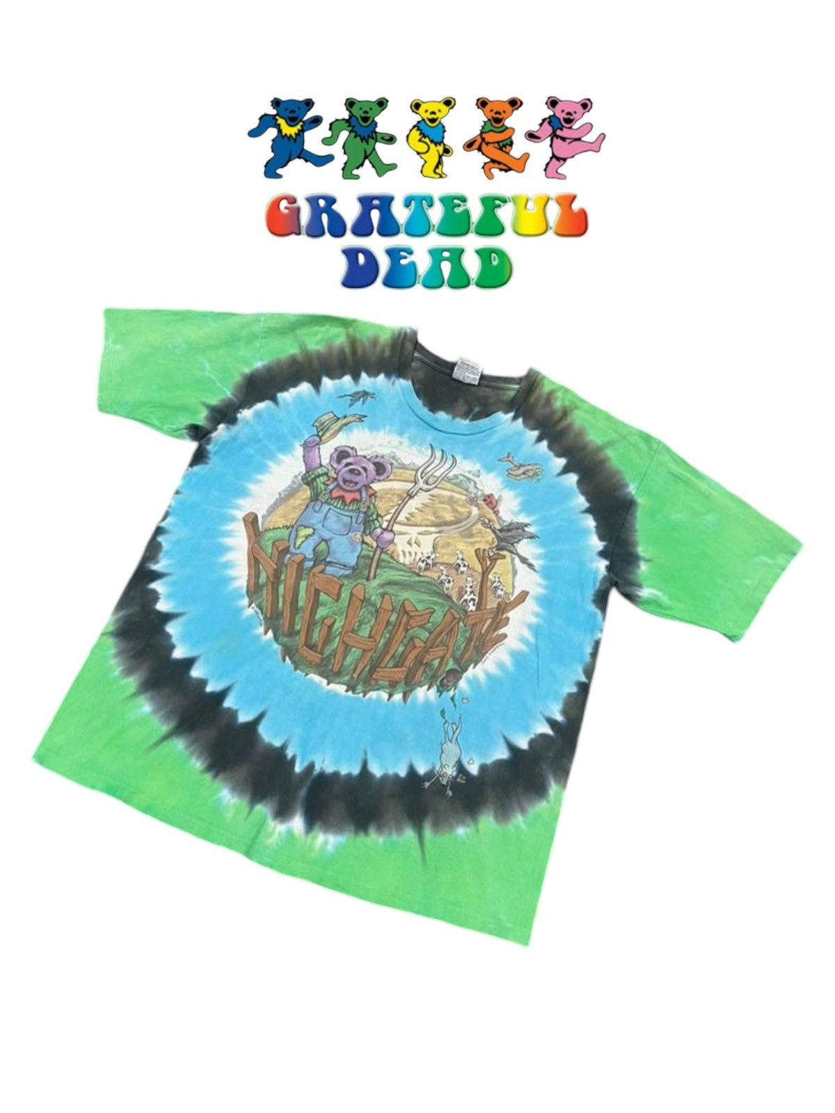 Grateful Dead × Liquid Blue × Vintage Grateful Dead 1995 Chris Pinkerton Highgate Destroy Tee Size US XL / EU 56 / 4 - 4 Thumbnail