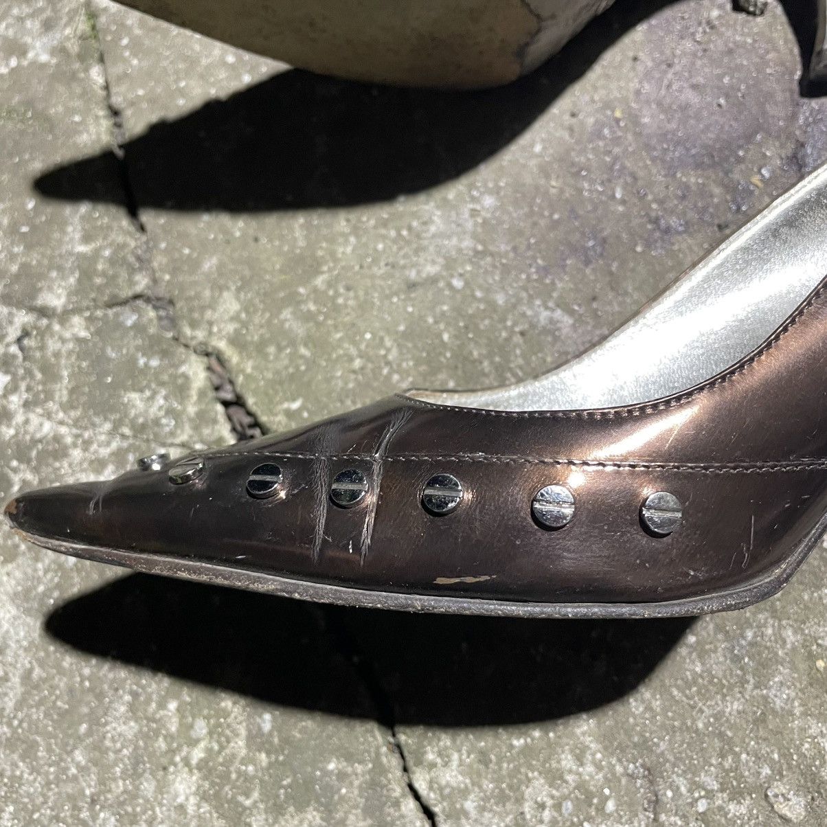 Dolce & Gabbana Dolce Gabbana Leather Slingback Pumps heels platform studded Size US 6 / IT 36 - 4 Thumbnail