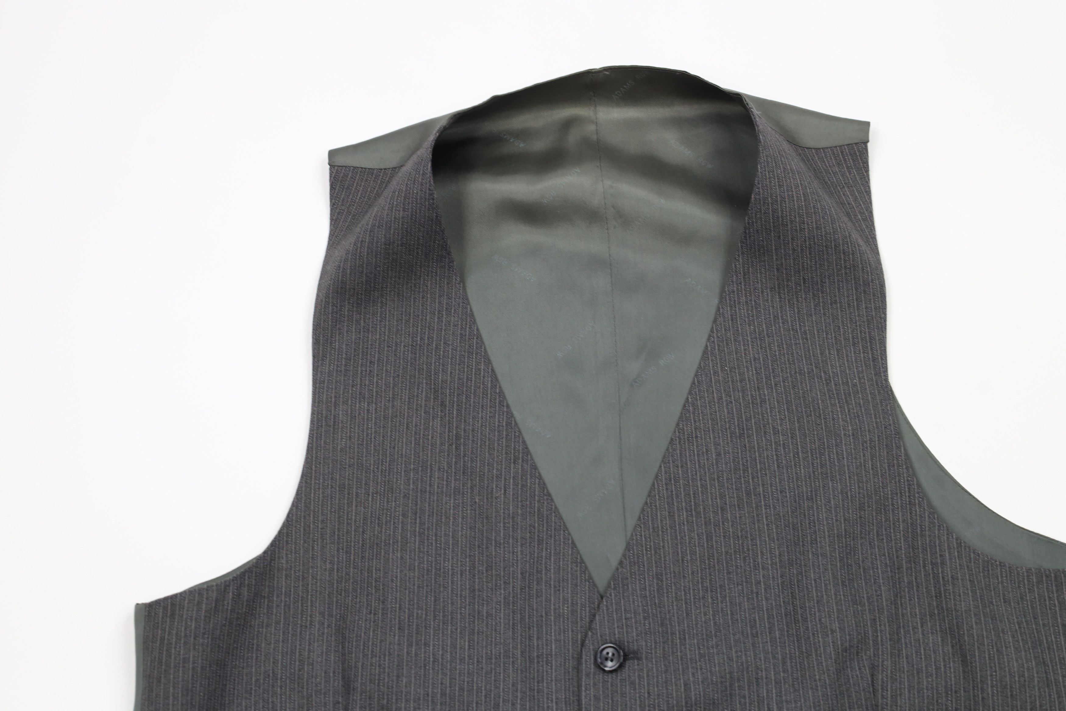 Vintage Vintage 70s Streetwear 3 Piece Wool Pinstriped Wedding Suit Size 44R - 10 Thumbnail