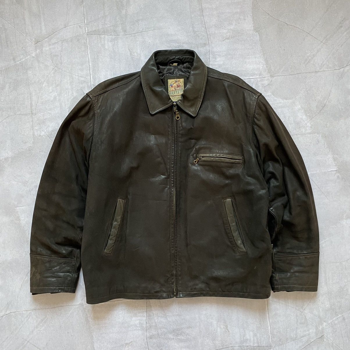 Leather Vintage 90s Genuine Rare Real Leather Jacket Brown Y2K Size US XL / EU 56 / 4 - 1 Thumbnail
