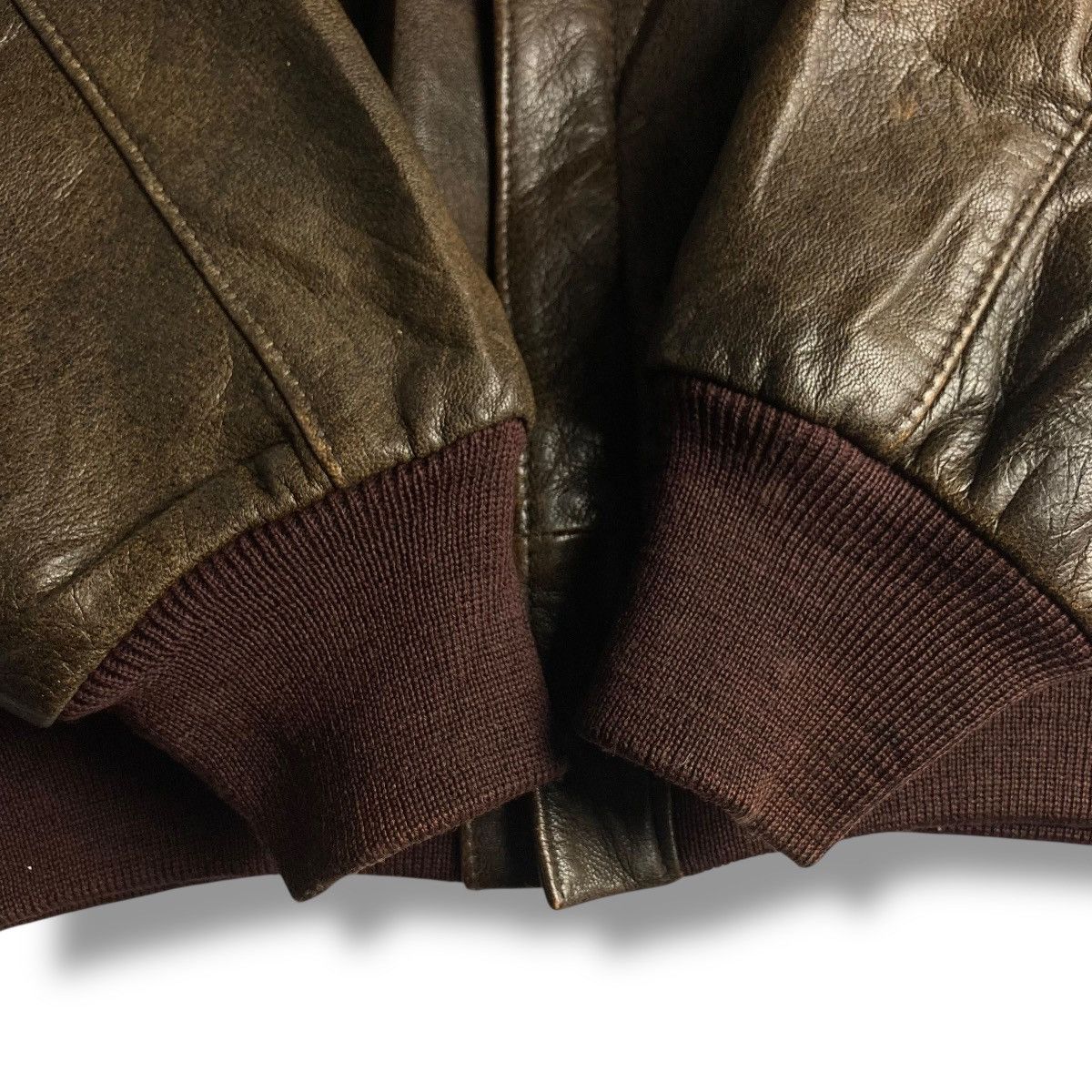 Golden Bear VINTAGE 80s GOLDEN BEAR GENUINE LEATHER BOMBER JACKET Size US XL / EU 56 / 4 - 11 Thumbnail