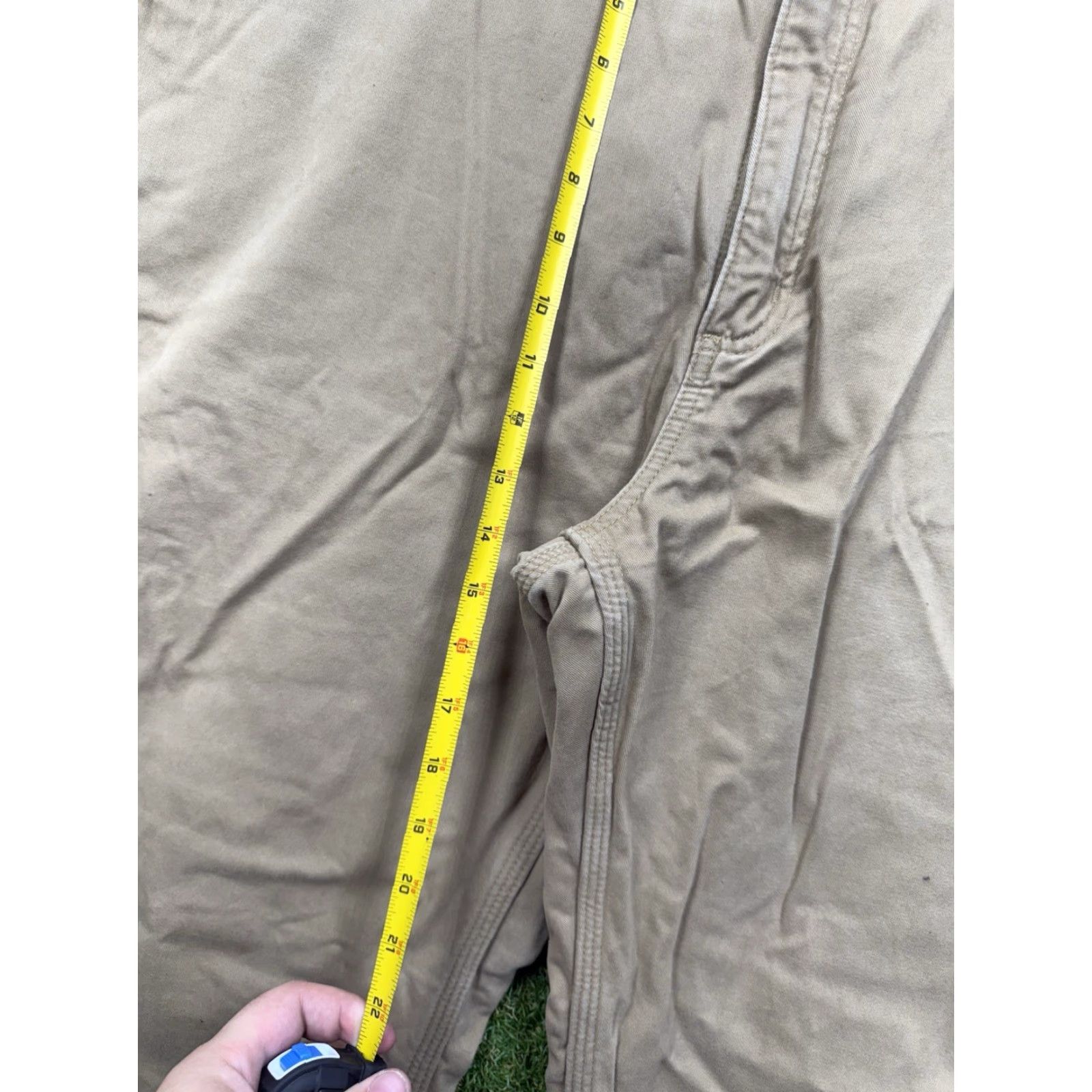Carhartt Carhartt Pants Mens 44x32 Brown Duck Canvas Flannel Lined Loose Fit Carpenter Jeans Pant Style with Pockets Size US 44 / EU 60 - 6 Thumbnail