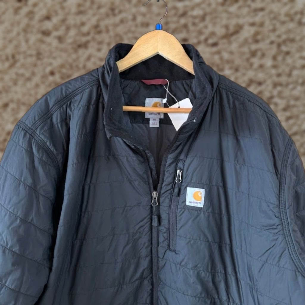 Carhartt Jacket Mens 2XL Puffer Rain Defender Insulated Lightweight Black