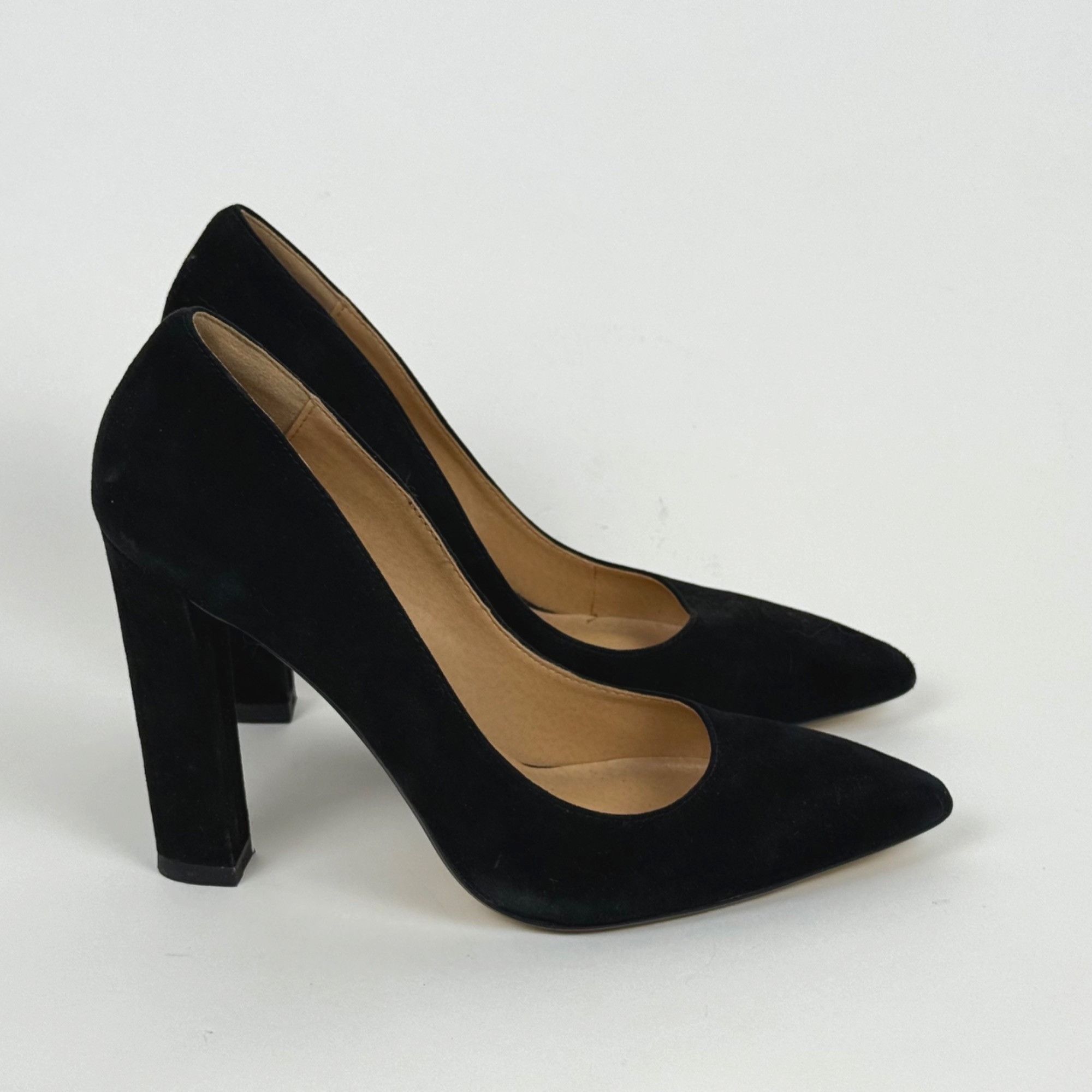 Steve Madden Steve Madden Calista Women's Black Suede Heels Pumps Block H Size US 7.5 / IT 37.5 - 1 Thumbnail