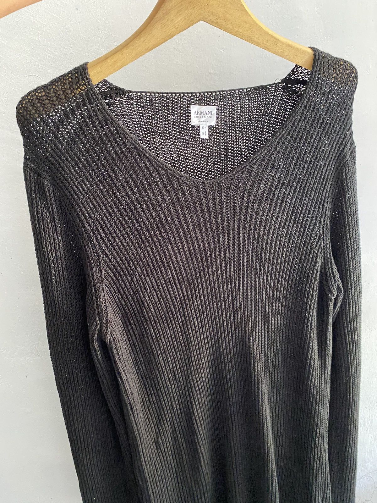Armani × Armani Collezioni × Designer Armani collezioni fishnet knit Size US L / EU 52-54 / 3 - 3 Thumbnail