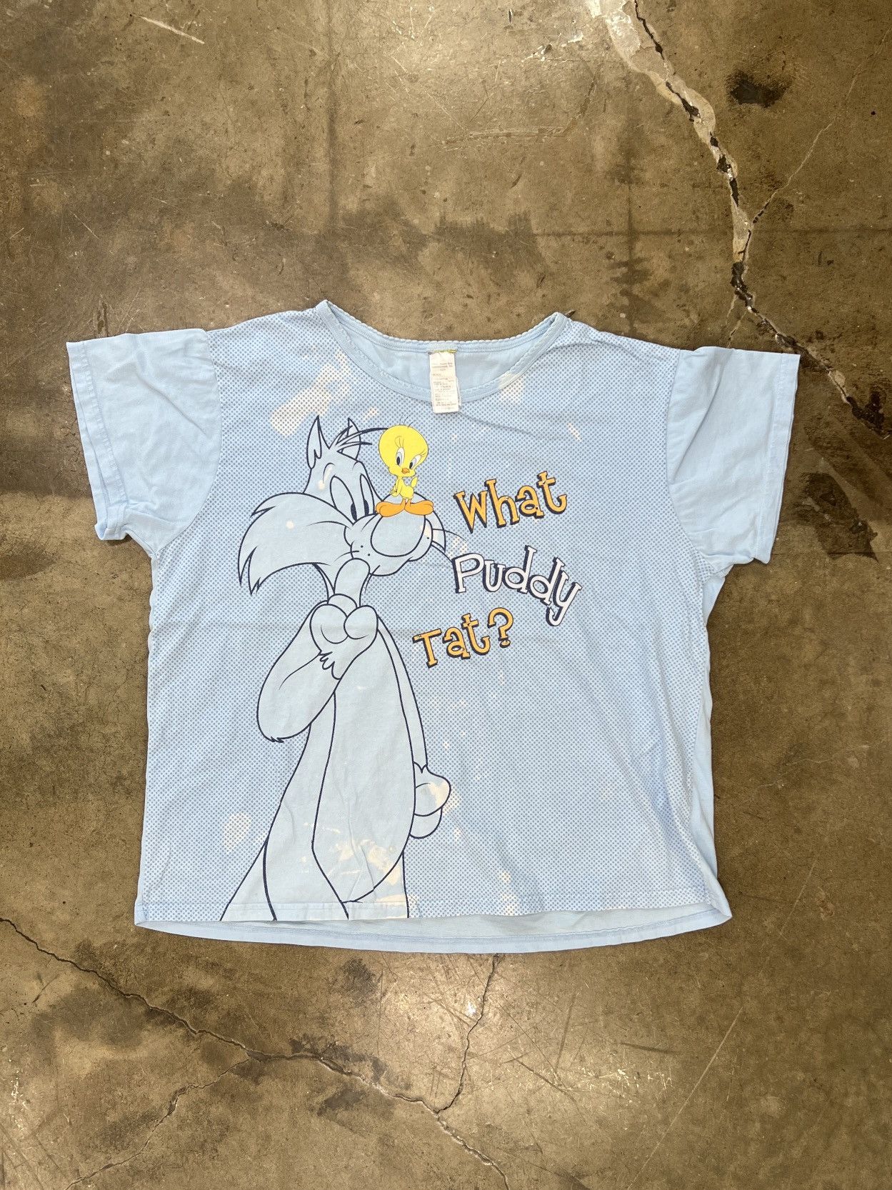 Vintage × Warner Bros Vintage Looney Tunes Tweety Bird Sylvester What Puddy Tee XL Size US XL / EU 56 / 4 - 2 Thumbnail