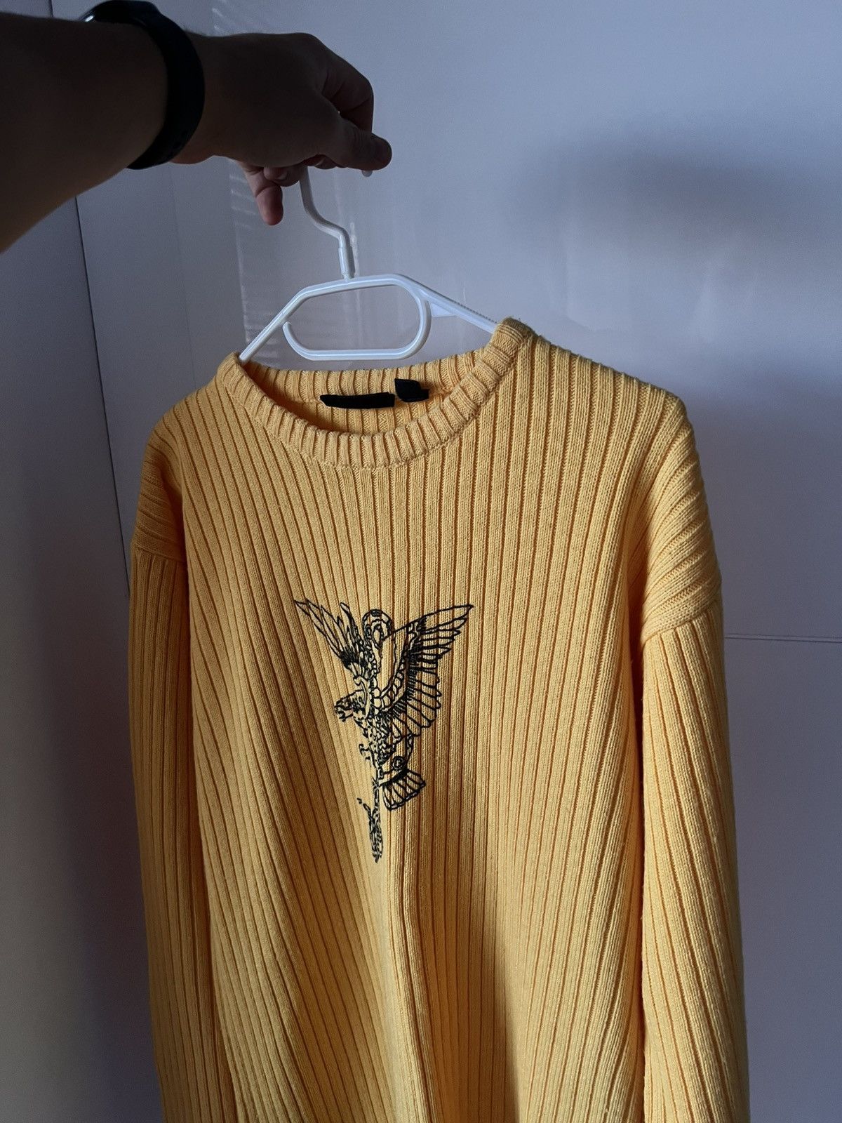 Japanese Brand Avant Garde Japanese Style Straight Cotton Drip Y2K Sweater Size US L / EU 52-54 / 3 - 8 Thumbnail