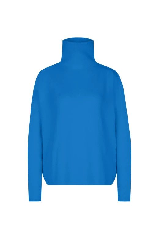Nanushka o1mle1124 Zade Roll Neck Sweater in Blue Size US M / EU 48-50 / 2 - 1 Thumbnail