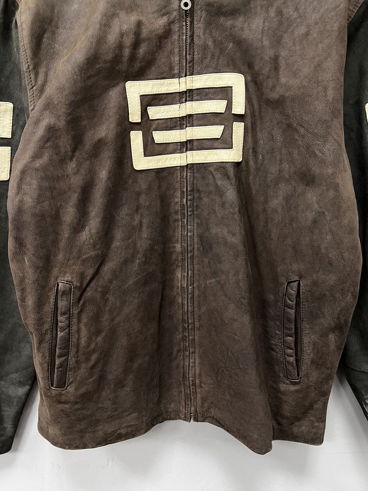 Vintage Vintage Genuine Real Leather Cropped Jacket Avant Garde Size US M / EU 48-50 / 2 - 5 Thumbnail