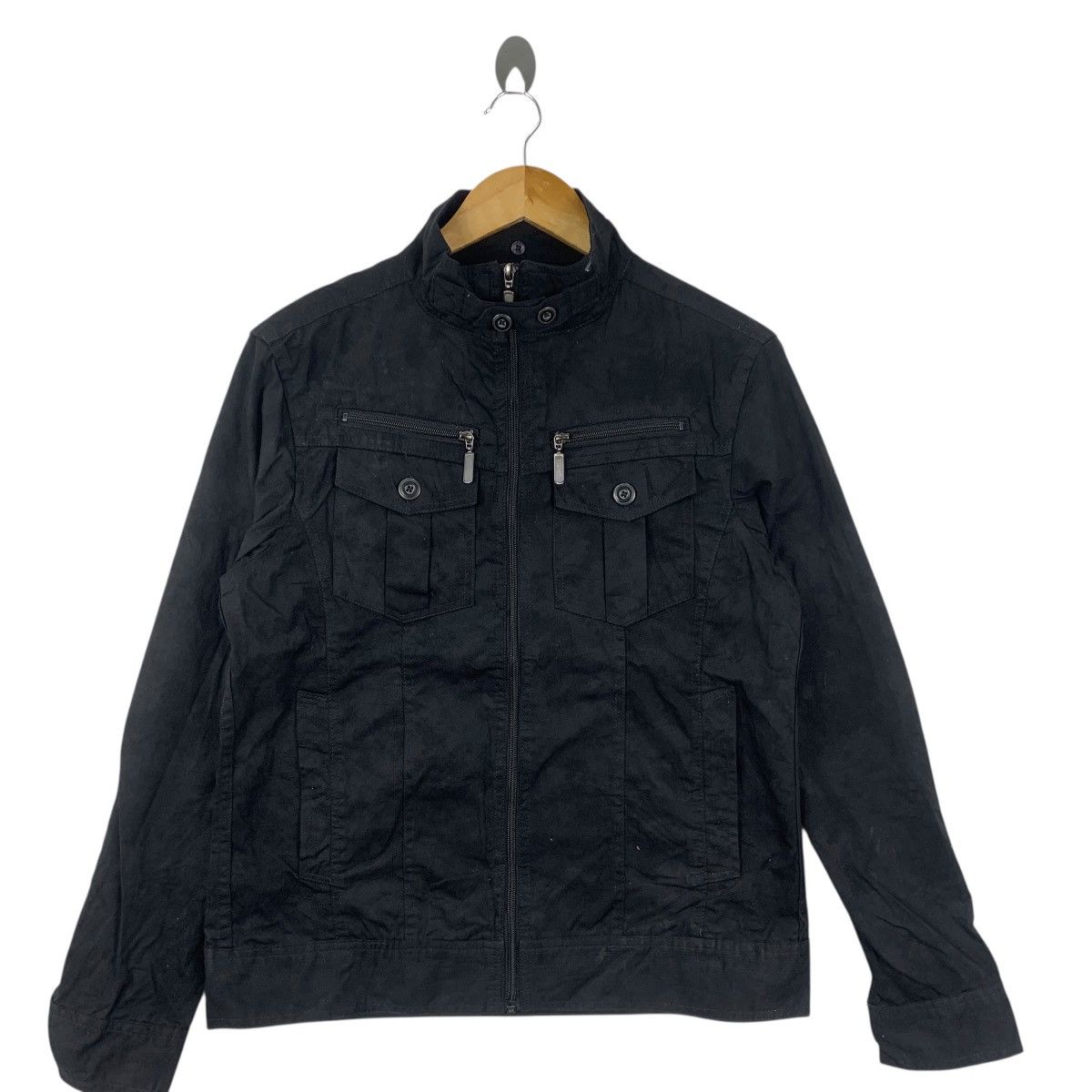 Other DOUBLE FOCUS JAPAN Motorcycle Punk Goth Jacket Windbreaker Size M / US 6-8 / IT 42-44 - 5 Thumbnail