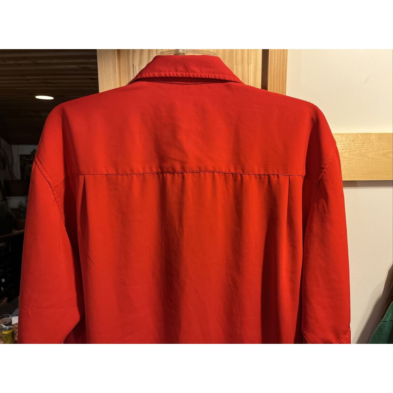 Other Daniel Ellisa Men's M Red Stripe SS Polyester Bowling Shirt Size US M / EU 48-50 / 2 - 10 Thumbnail