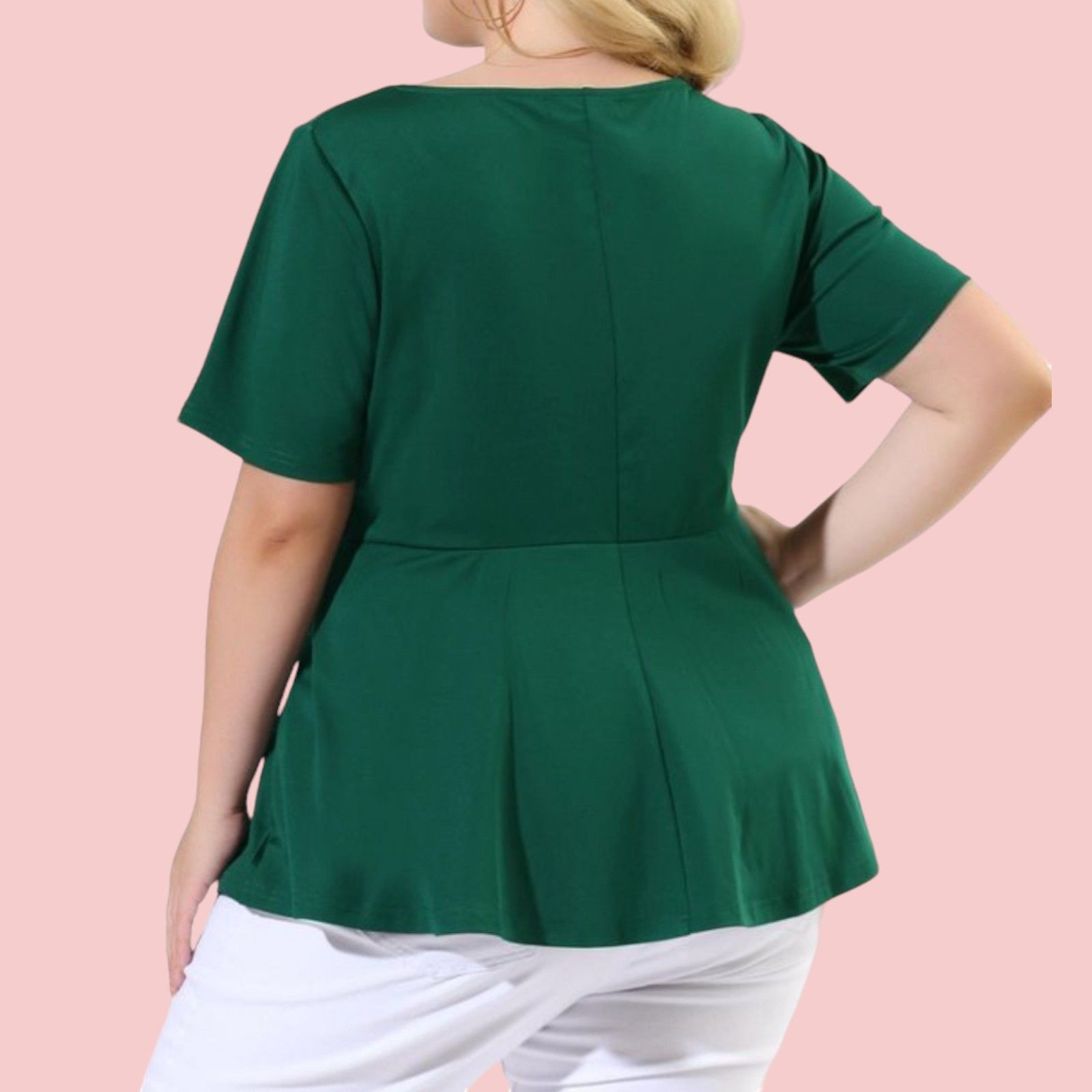Other Agne Orinda - Women's Twisted Knot Waist Short Sleeves Summe Size XL / US 12-14 / IT 48-50 - 2 Thumbnail