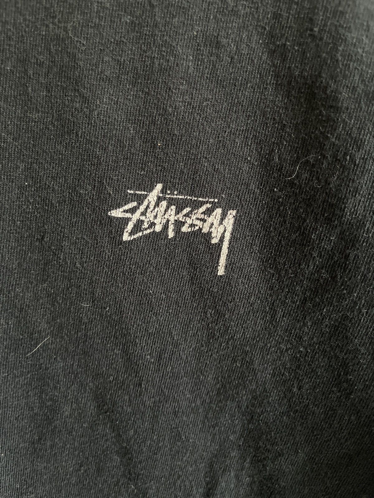 Stussy × Vintage Stussy Black Stock Logo Long Sleeve Size US S / EU 44-46 / 1 - 2 Thumbnail