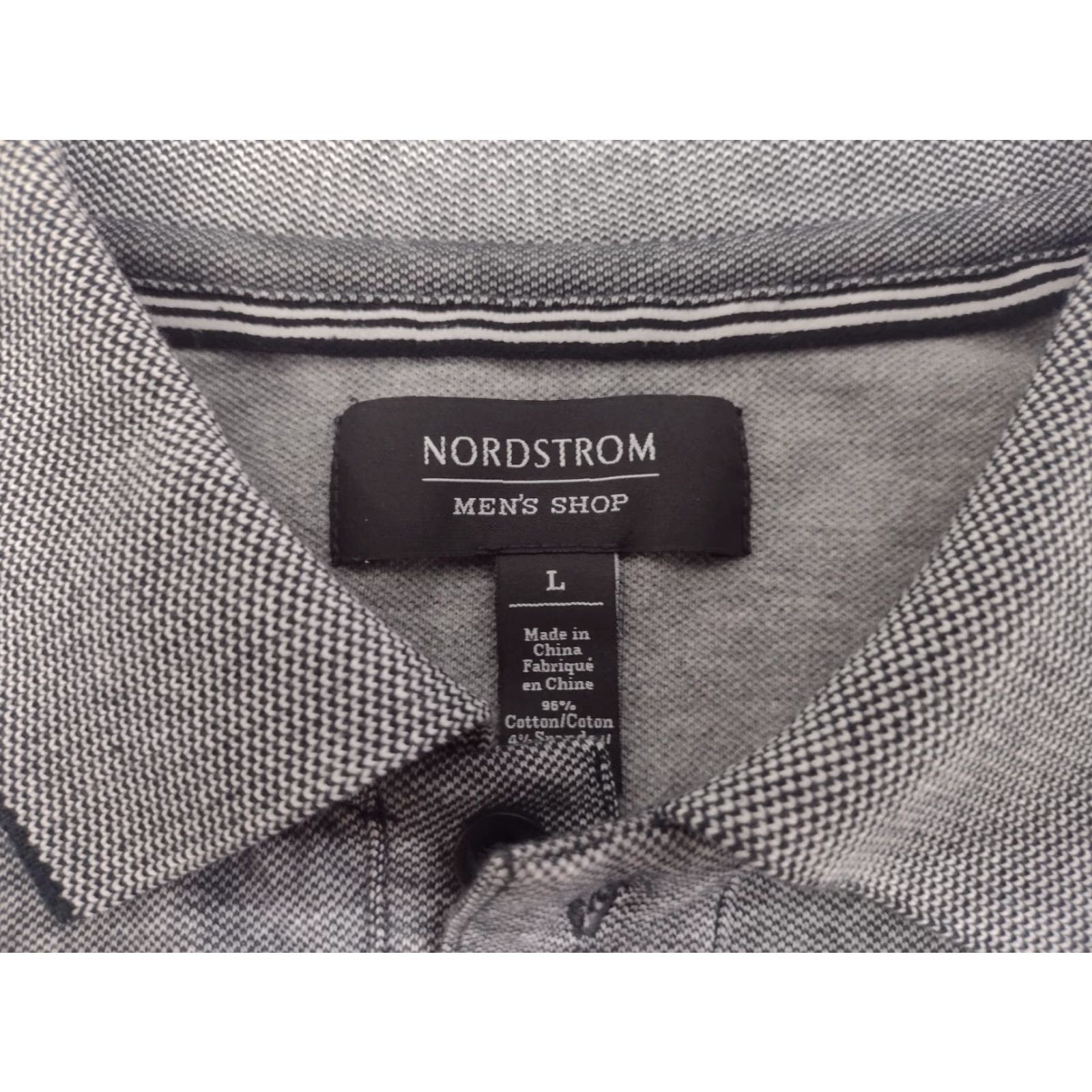 Nordstrom Nordstrom Men's Shop Classics Dark Gray Short Sleeve Polo Shirt Size L #1737 Golf Activewear Casual Workwear Men Regular Short Sleeve Polo NWOT Size US L / EU 52-54 / 3 - 2 Thumbnail