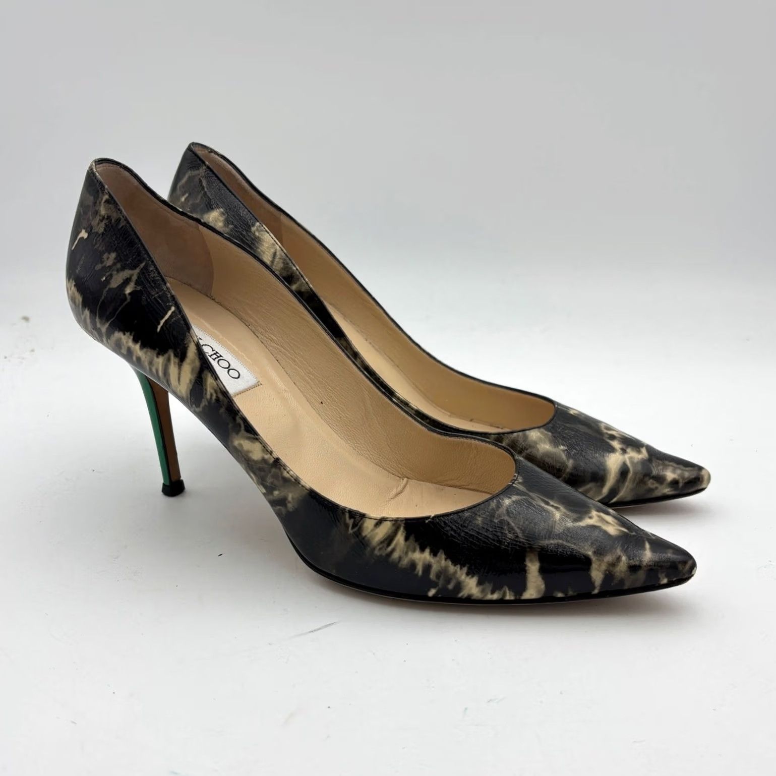 Jimmy Choo Jimmy Choo Romy 85 Patent Leather Pumps Women's 41.5 Multicolor Heels Size US 12 / IT 42 - 2 Thumbnail