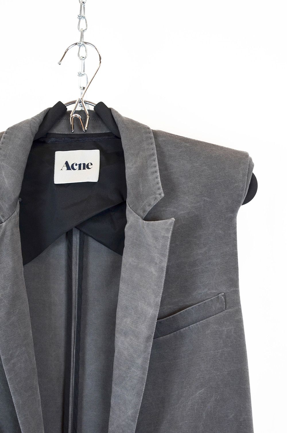 Acne Studios Acne Studios Baby Jersey Long Grey Vest – Size 38 Size XS / US 0-2 / IT 36-38 - 6 Thumbnail