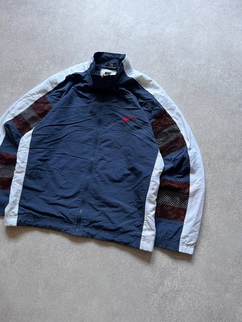 Nike Vintage Nike Swoosh Nylon Olympic Boxy Jacket Y2K XL Size US XL / EU 56 / 4 - 4 Thumbnail