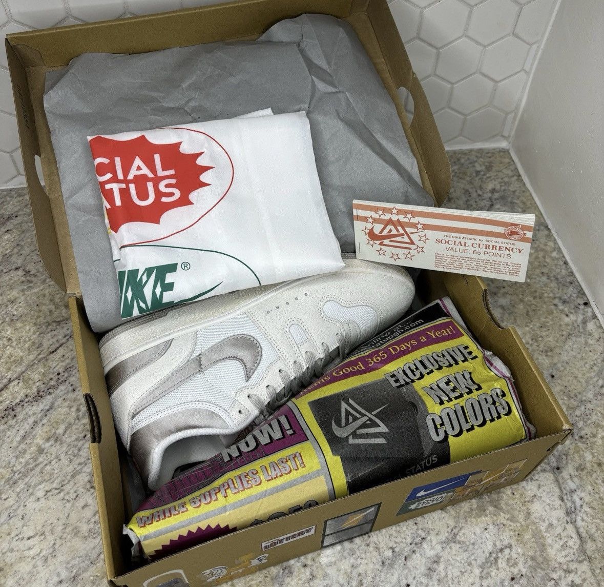 Nike × Social Status size 11-Nike x Social Status Silver Linings NEW Size US 11 / EU 44 - 18 Thumbnail
