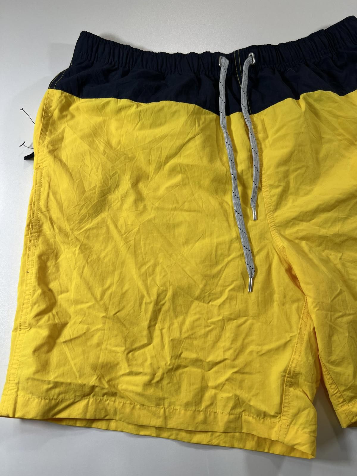 Nautica Nautica Men's Yellow and Navy Swim Shorts Size US 34 / EU 50 - 3 Thumbnail