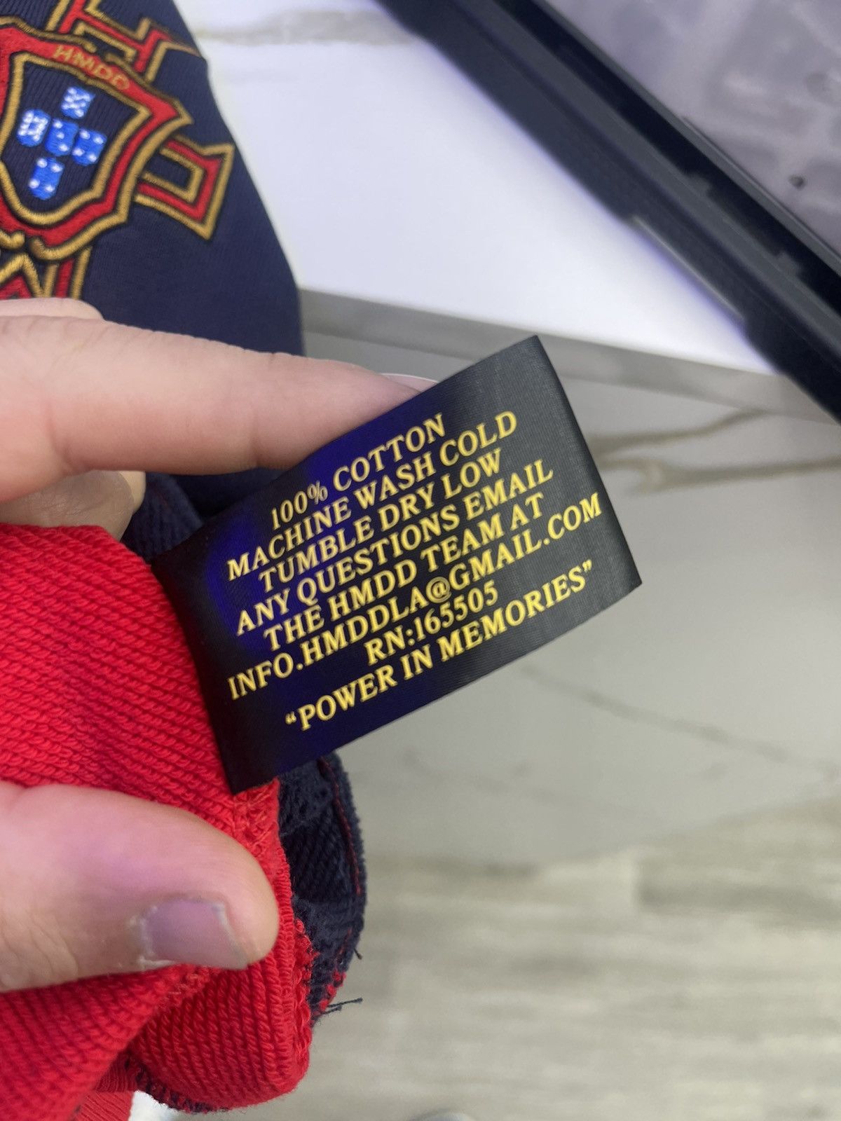 HMDD HMDD lisbon Racing zip Up Hoodie (Navy/Red) Size US XS / EU 42 / 0 - 6 Thumbnail