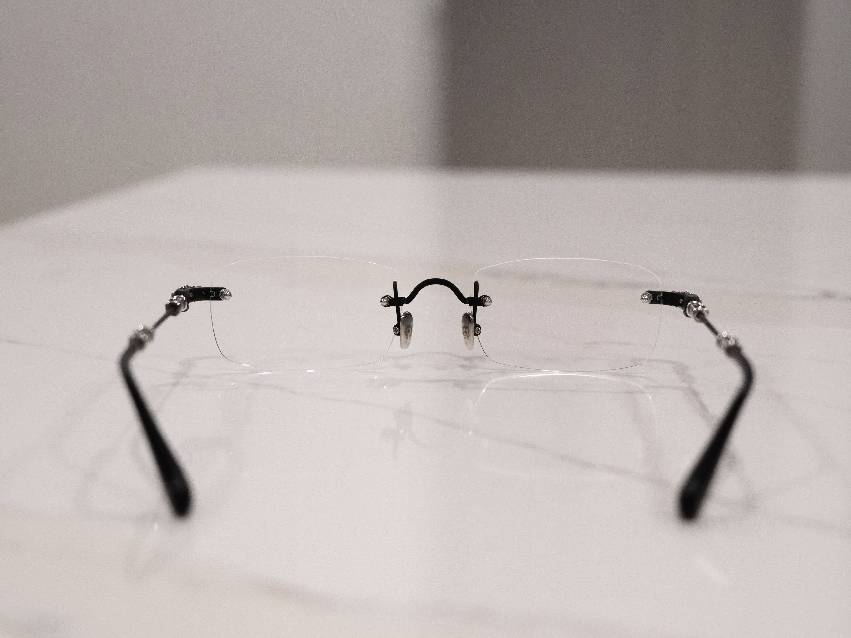 Chrome Hearts CHROME HEARTS PILLS III MATTE BLACK & SILVER GLASSES Size ONE SIZE - 8 Thumbnail