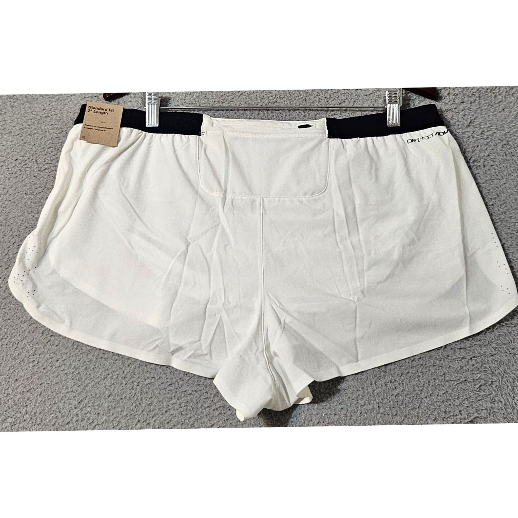 Nike Nike AeroSwift Dri-FIT ADV 2" Running Shorts White FN3349 Men's XXL NWT Size US 39 - 2 Thumbnail