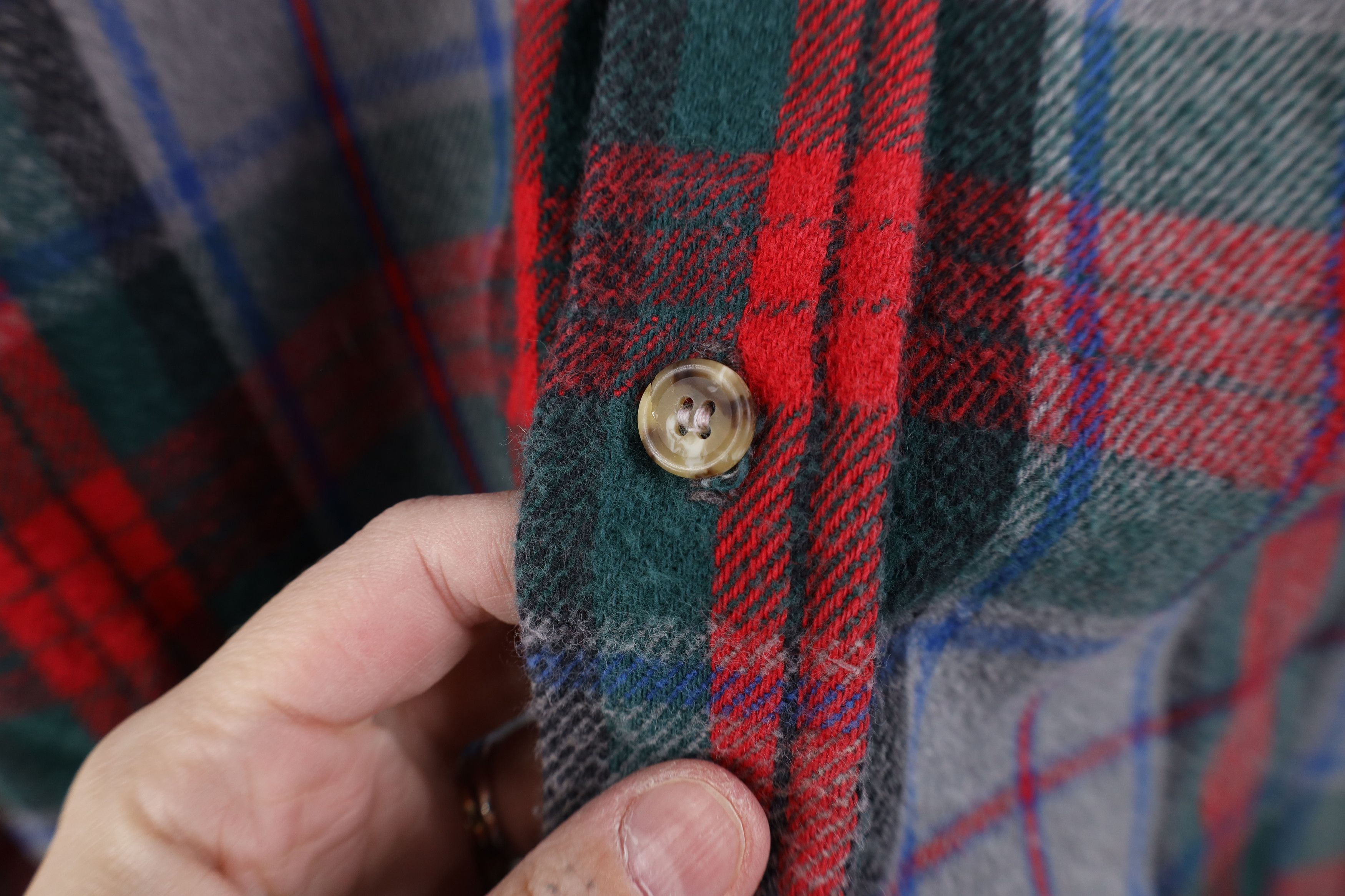 FiveBrother Vintage 90s Five Brother Heavyweight Button Shirt Plaid USA Size US XXL / EU 58 / 5 - 5 Thumbnail