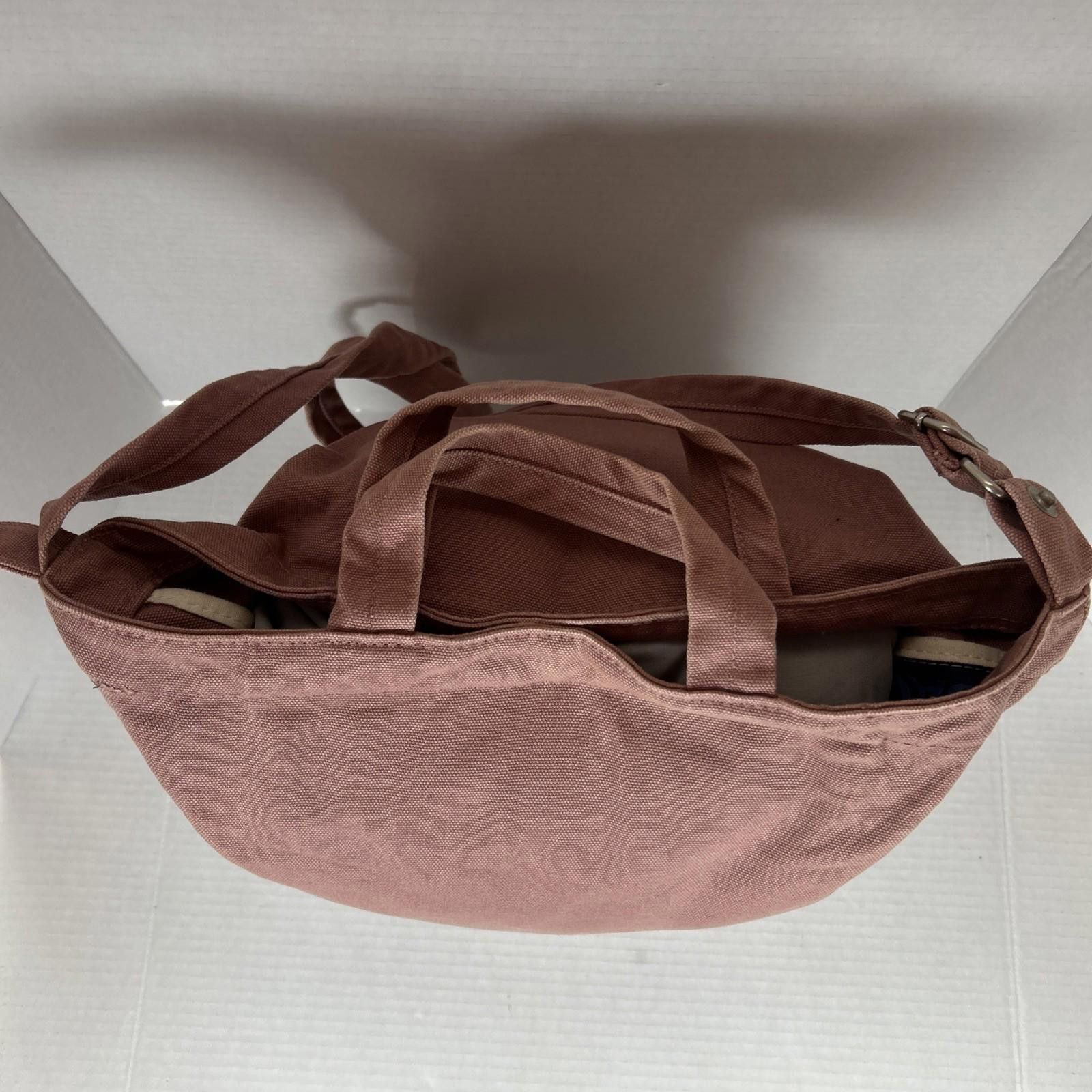 Baggu Baggu Canvas Duck Bag Pink Blush Adjustable Strap Minimalist Size ONE SIZE - 8 Thumbnail