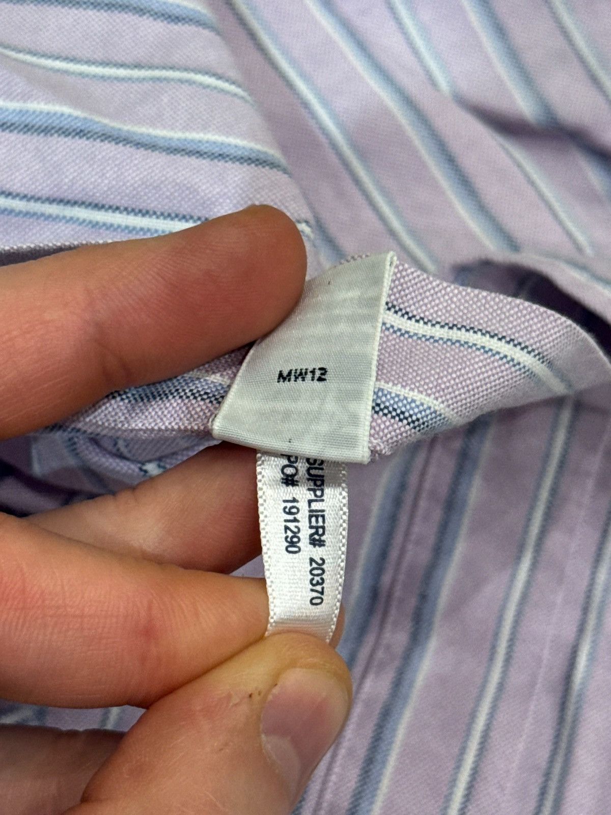 Ralph Lauren Ralph Lauren Classic Fit Purple Striped Button Down Shirt XL Size US XL / EU 56 / 4 - 8 Thumbnail