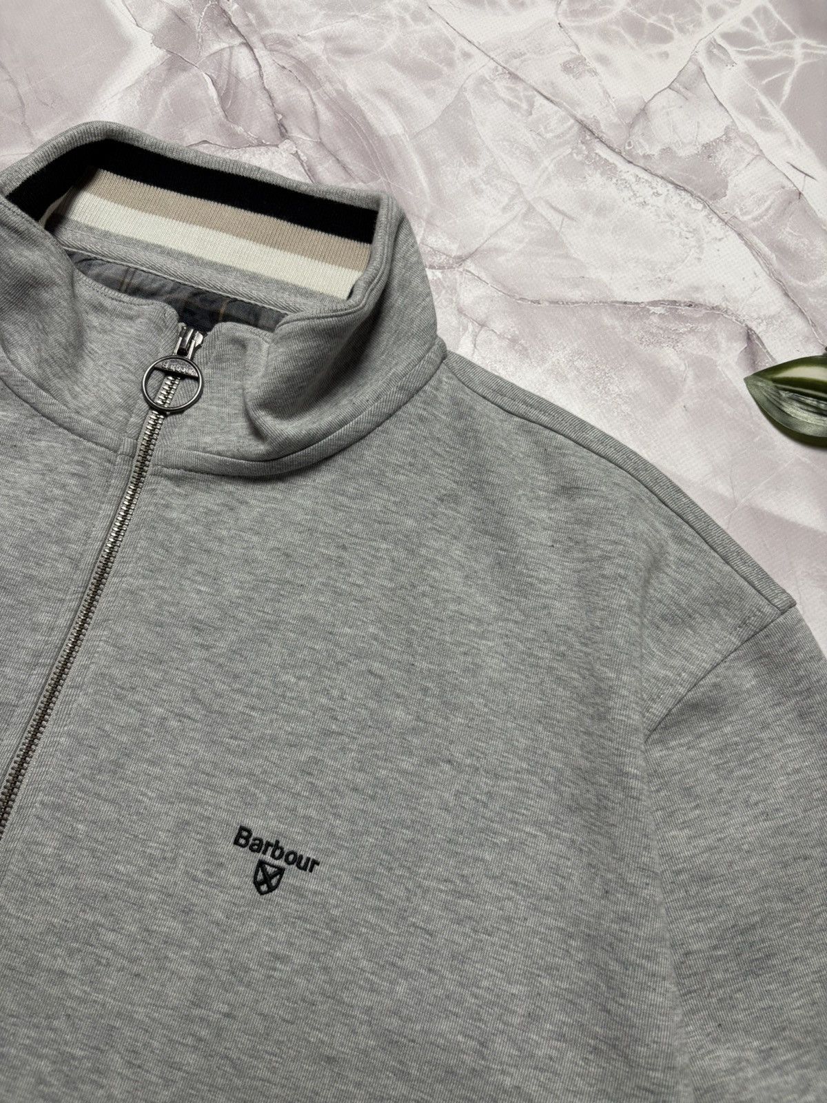 Barbour Barbour Merewood Full Zip Sweatshirt Heather Mens 2XL Size US XXL / EU 58 / 5 - 4 Thumbnail