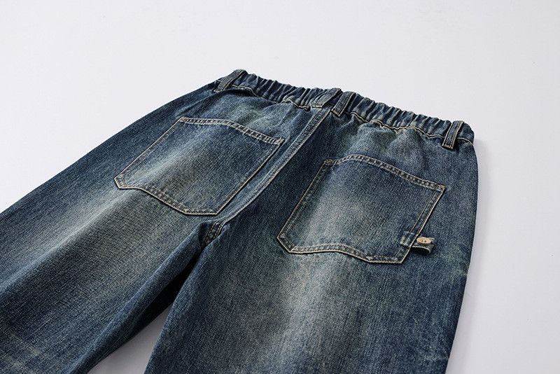 Vintage Men's American Vintage Blue Loose-Fit Straight-Leg Jeans Size US 32 / EU 48 - 5 Thumbnail