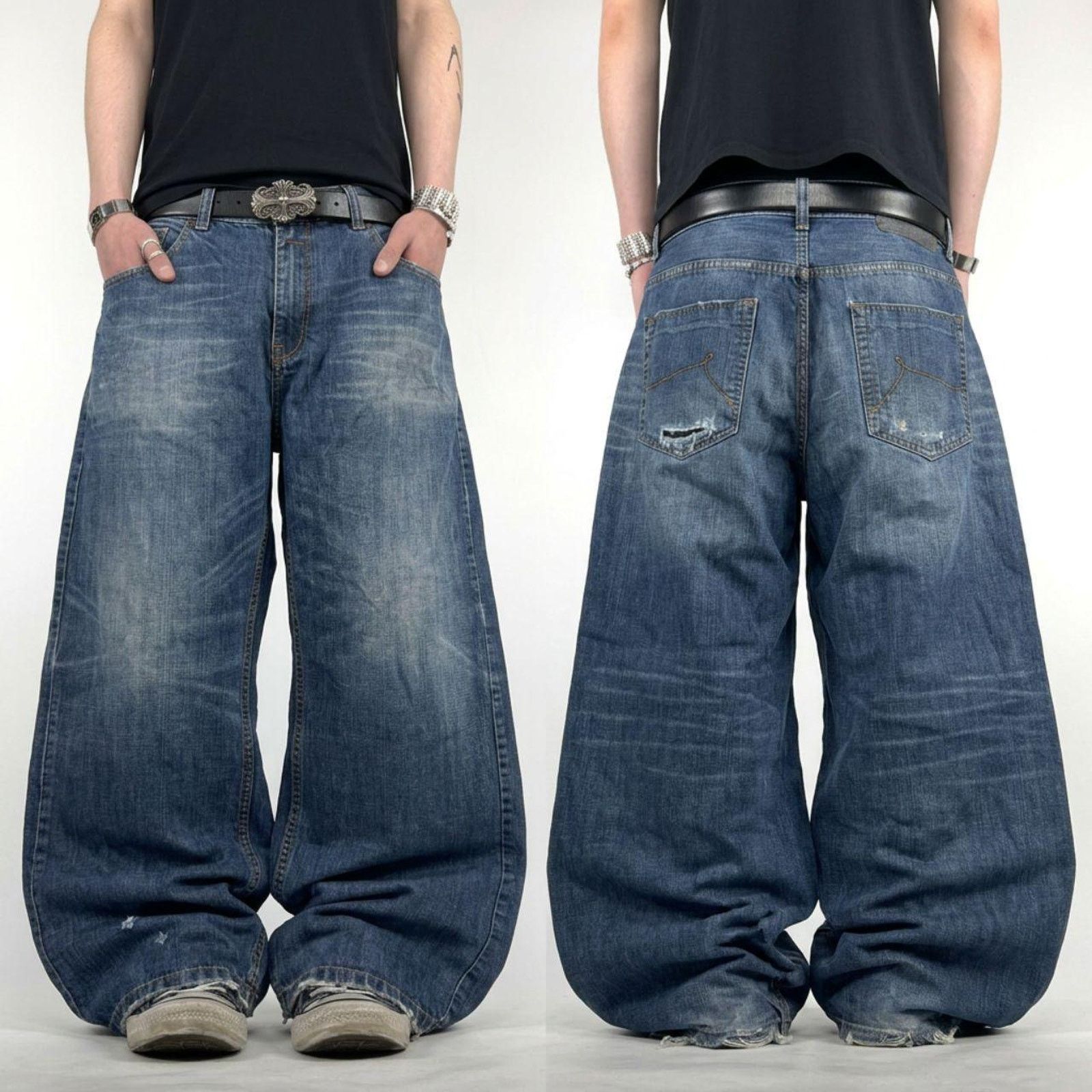 JNCO × Streetwear × Vintage Rare JNCO Vintage 90s Flamehead Jean