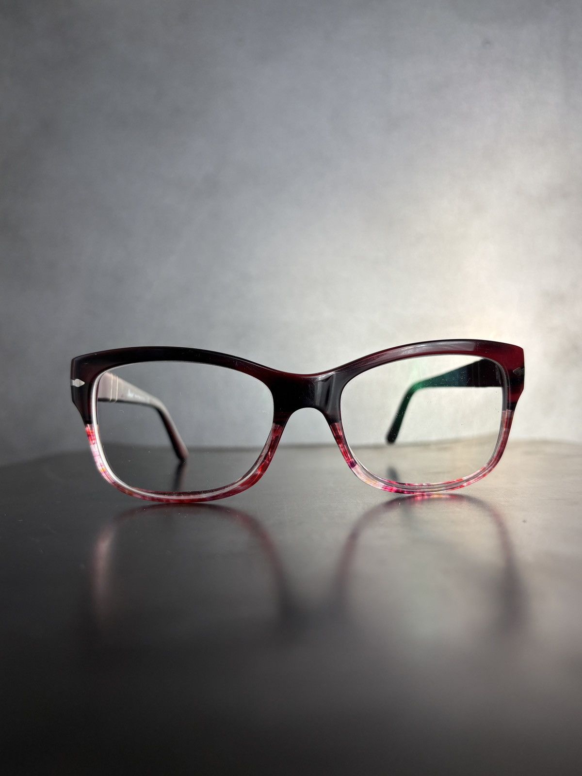 Persol Persol Eyeglasses 3011-V Handmade in Italy Red Frames Retro Size ONE SIZE - 3 Thumbnail