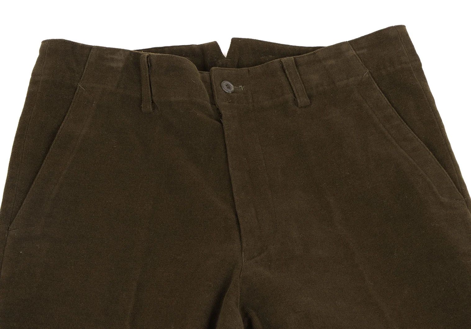 Issey Miyake Stretch Cotton Tapered Pants in Khaki Size US 32 / EU 48 - 2 Thumbnail