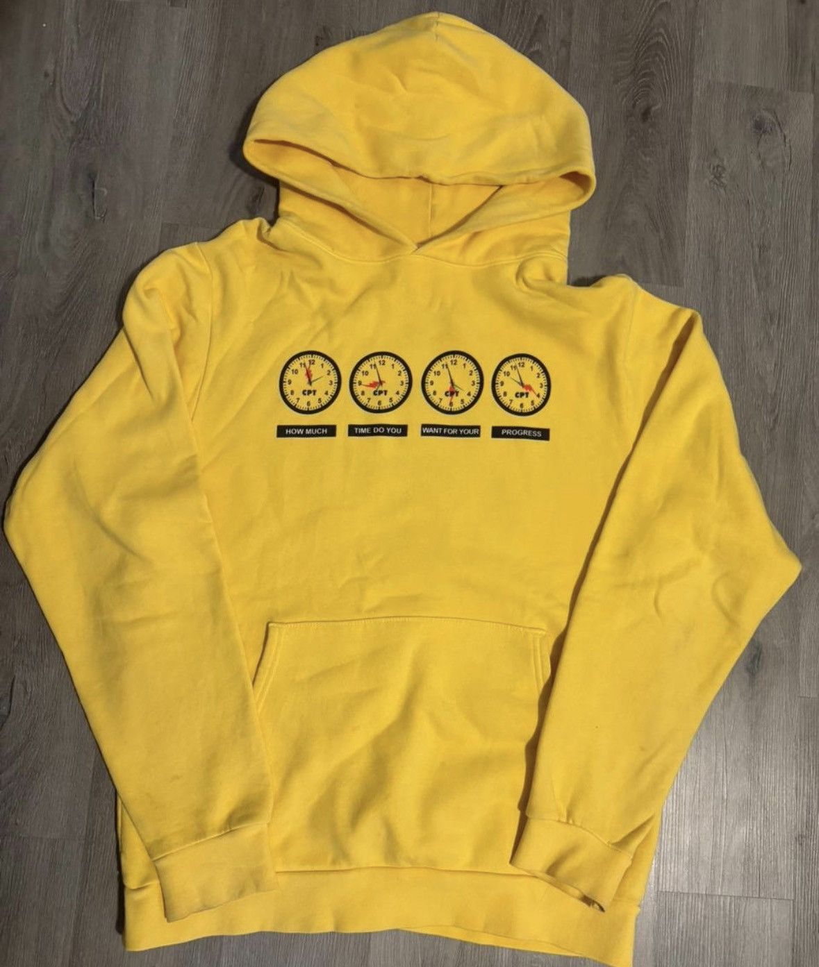 DENIM TEARS RARE denim tears yellow and black clock hoodie Size US XL / EU 56 / 4 - 1 Thumbnail